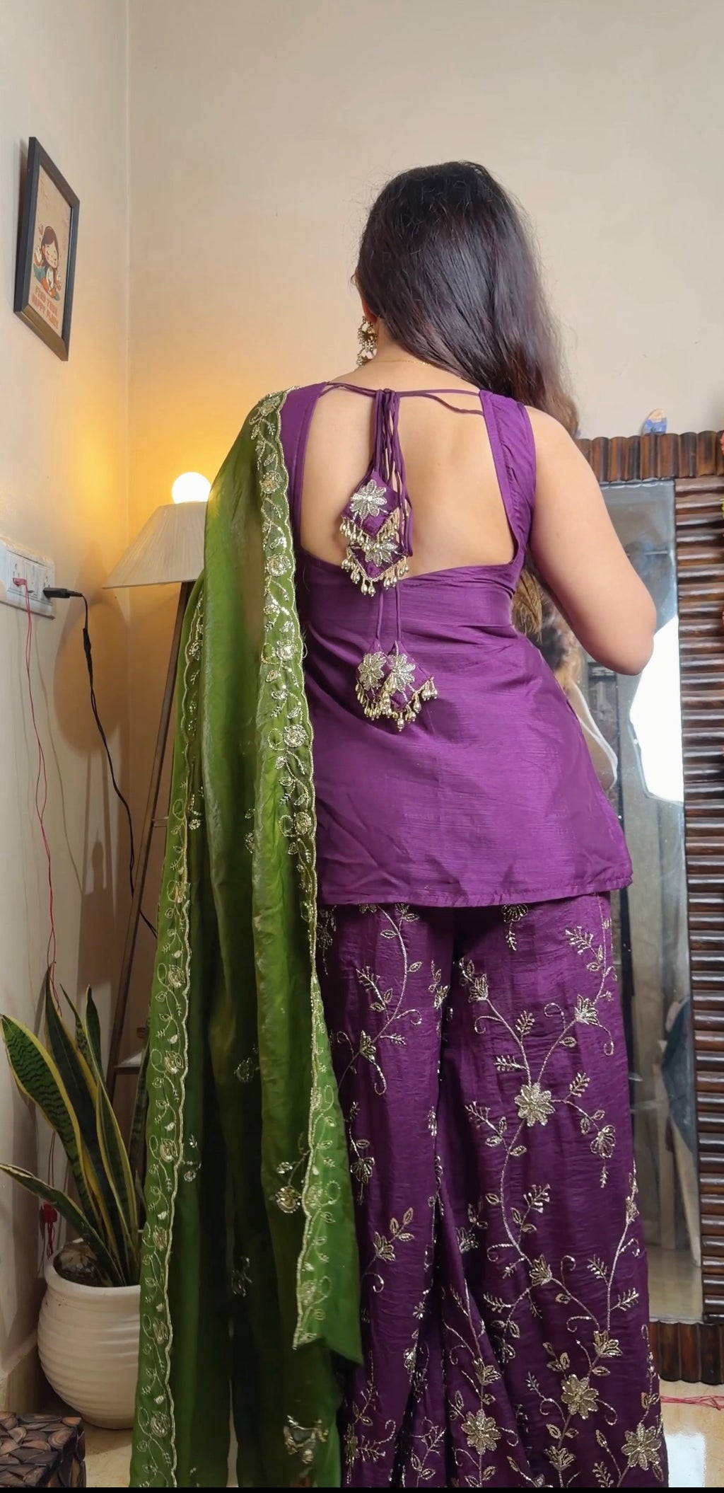 Sia Silk Palazzo Set