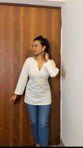 Reena Glace Cotton Short Kurti