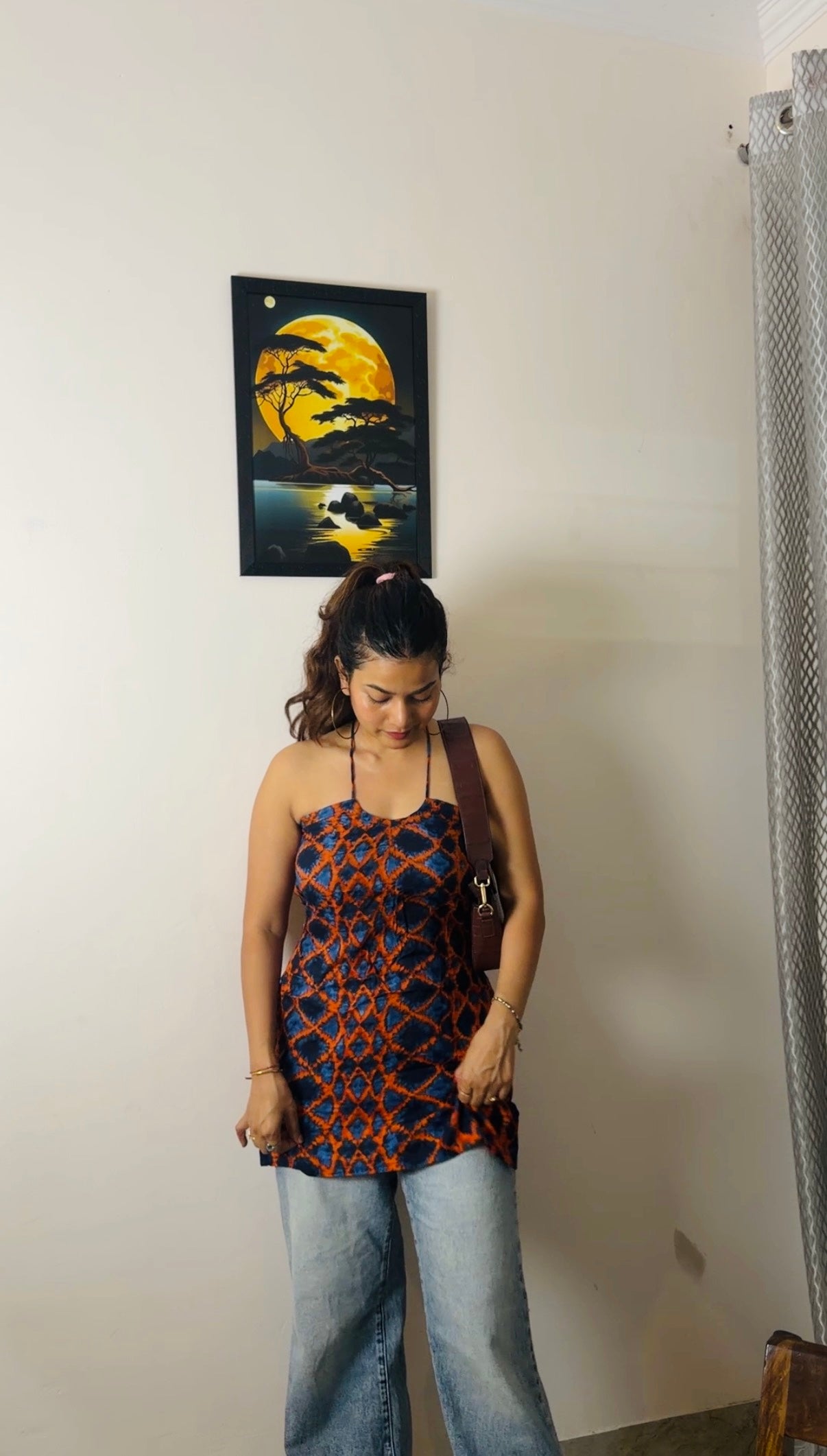 Maria Cross Back Short Kurti